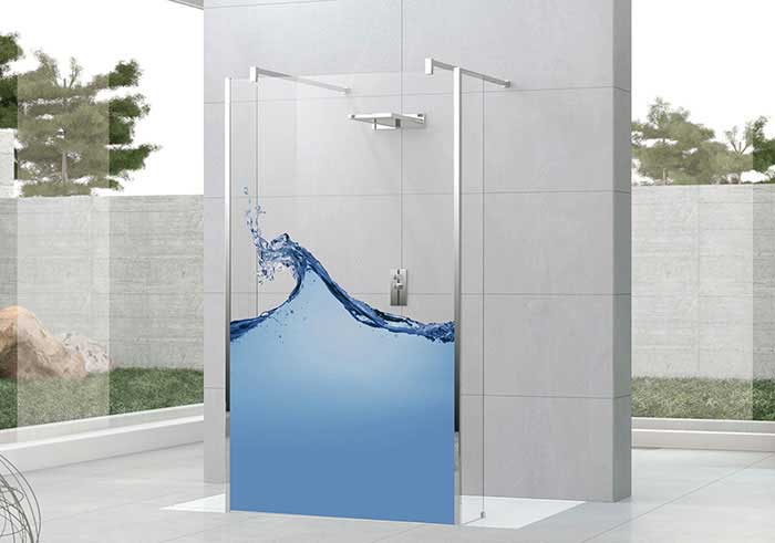شیشه دکوراتیو حمام