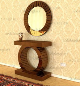 آینه و کنسول اسپرت و چوبی سفارشی در جدیدترین طرح ها با قیمت عالی